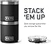 YETI Rambler 10 oz Stackable Lowball 2.0, Vacuum Insulated, Stainless Steel with MagSlider Lid, Black