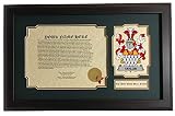 Taylor - Coat of Arms and Last Name History, 14x22 Inches Matted and Framed
