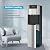 ICEVOKE Bottom Loading Water Cooler Dispenser for 3 or 5 Gallon Bottles - 3 Temperatures with Hot, Room & Cold Spouts, Child Safety Lock, UV Self-Cleaning, Stainless Steel, Black