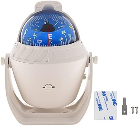 ITYAGUY Marine Compass for Boat LED Light Navigation Pivoting Electronic Automotive High Precision Compass for Sailing Boat Car Truck (Blue)