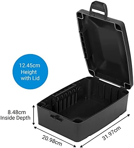 DEWENWILS Weatherproof Electrical Box, Outdoor Electric Socket for Christmas Lights, Timers, Extension Lead and Landscape Lights, Black