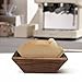 Coffee Filter Holder Magnetic, Solid Walnut Wood Coffee Filter Storage Organizer for Coffee Station, Holds Up to 100 V60-Style Cone Paper Filters, Side Mount for Espresso Machine or Fridge
