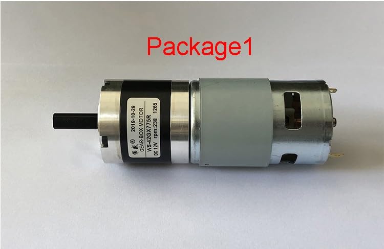 Werkzeugzubehör DC Planetary Getriebemotor 1 2V / 24V. Hoher Drehmoment 775 Motor vorwärts und umgekehrt den Drehzahlmotor(24v 10rpm,Package2)