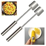 EGZ Corn Cob Peeler Peeler Easy Clean Corn Cob Stainless Steel Splitter Tool Suitable for Home Kitchen, Restaurant Chef, Picnic Lovers (2 Pcs)