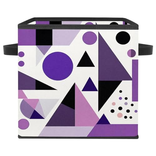 Boîte de rangement pliable pour éliminer le désordre avec style violet