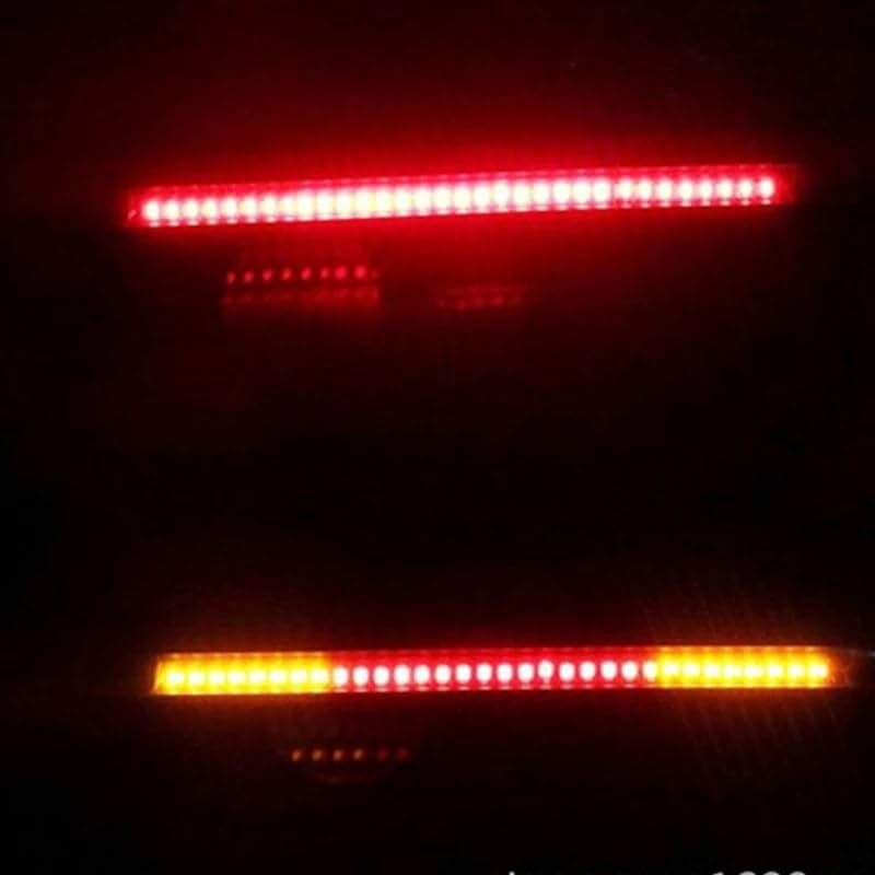 Plaque d'immatriculation de moto avec feu arrière rouge et jaune 12V multifonction