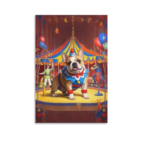 Lienzo de bulldog francés para decorar paredes de dormitorios modernos