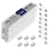 SOPOTUTU Kit de Fusibles Verre Rapide pour Circuits Auto et Équipements Industriels Tube Miniature Transparent à Fusion Rapide pour Protection Fiable