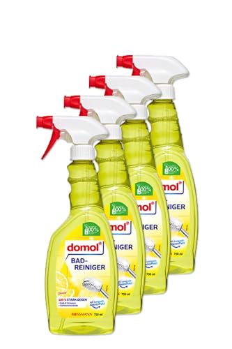 Banyo Yüzey Temizleyici, Kir ve Kireç Çözücü Sprey, Limon Kokulu, 750 ml, 4 Adet