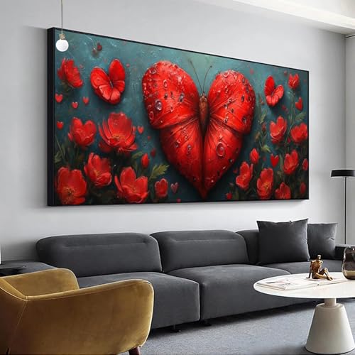 Diamond painting papillon grand format pour débuter facilement