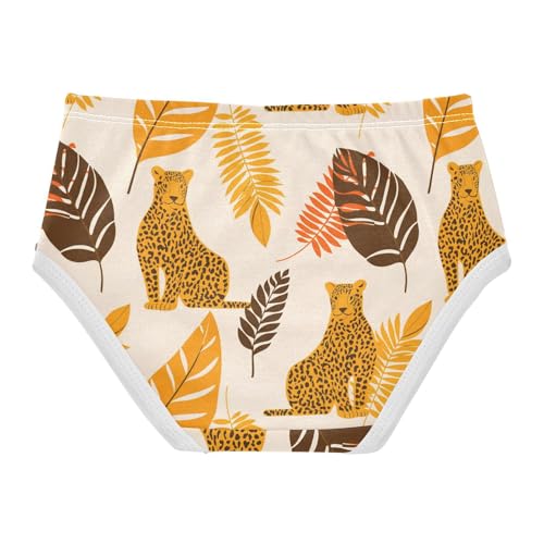 Leopard Plant Orange Toddler Girls's Underwear 2T 23031792