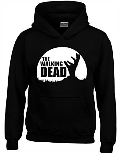 Image of Crown Designs Walking Dead Zombie TV Show Inspired Gift Unisex Hoodies for Men, Women & Teenagers - Black/Large