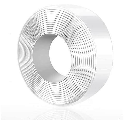 Double Sided Tape, Self Adhesive Nano Tape Heavy Duty, Removable Clear Sticky Tape for Picture Photo Hanging, Carpet Fixing, Indoor Installation (5Meter*3CM*2MM) Cover