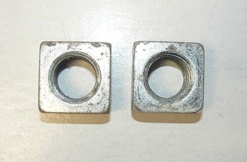 7/8"-9 Square Nuts - Zinc Plated Finish - Lot of 10 Pcs. HQ