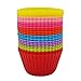 Price comparison product image Yolococa Silicone Cupcake Cases Muffin Cups Baking Molds Reusable 24 Pack 8 Colors