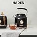 Haden Dorset 1.7 Liter Stainless Steel Electric Kettle, Hot Water Kettle with 360-Degree Base and Auto Shutoff, Black & Copper