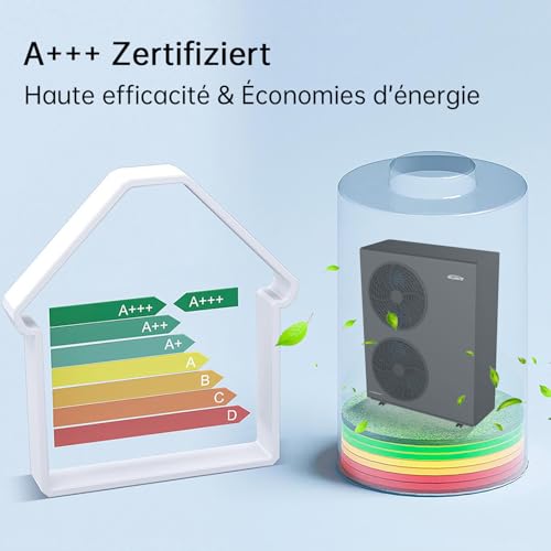 ALSAVO Monoblock Luft Wärmepumpe INVERBOOST HEAT R290 10 kW, Einphasig mit Doppellüfter, A+++ Energieeffizienz für Warmwasser und Heizung, BaFa Förderfähig-6