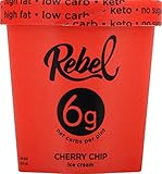 Rebel Ice Cream - Low Carb, Keto - Cherry Chip (8 Count)