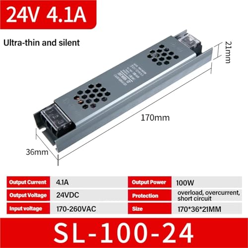 Alimentation mince 12V pour bande LED résolvant le manque de place au mur