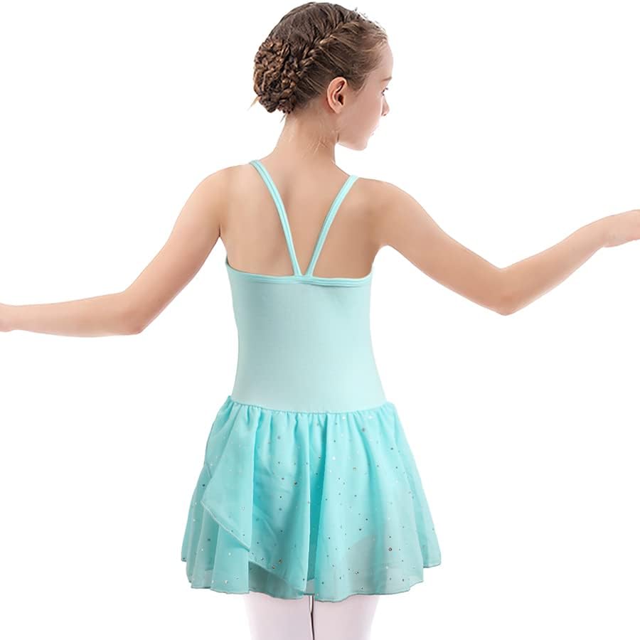 EQSJIU Toddler Ballet Leotard for Girls Camisole Solid Leotards Dance Skirts Kids Ballerina Dress Ballet Clothes 2-10 Years - Image 9