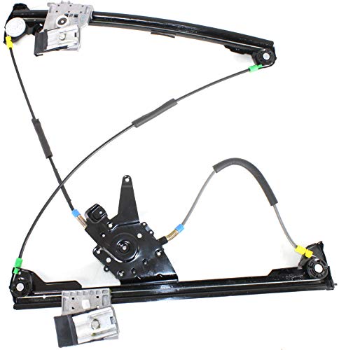 Evan Fischer Power Window Regulator Without Motor Compatible with Volkswagen Cabrio 1995-2002 Front, Driver Side