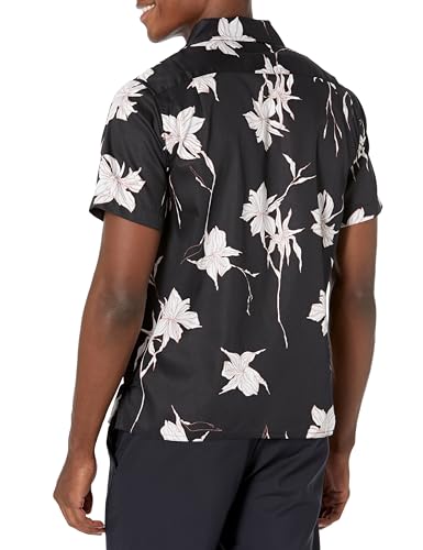 John Varvatos Men's Danny Short Sleeve Camp Shirt2