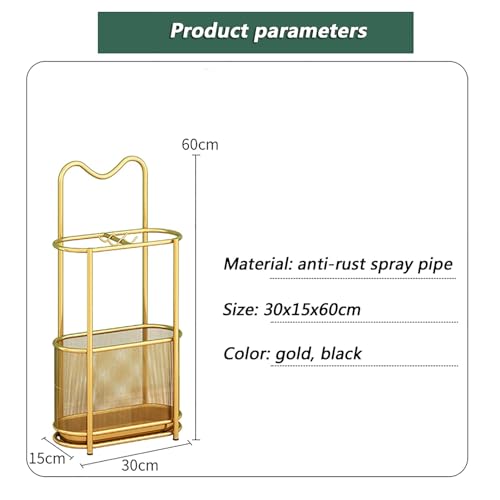 Porte-parapluie peu encombrant pour entrée étroite, solution sol sec