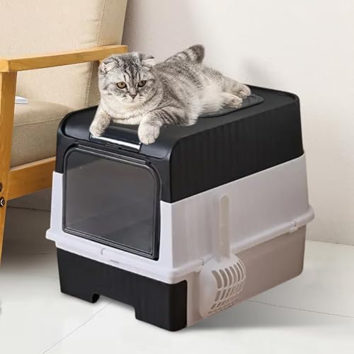 Grande litière pour chat avec contrôle des odeurs pour grands félins