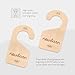 Eli with Love Baby Closet Dividers (Classic) - 8 Premium Wood Double Sided Baby Closet Size Dividers - Ideal Baby Clothes Dividers for Closet – Organize Nursery Closet Hangers by Size/Age