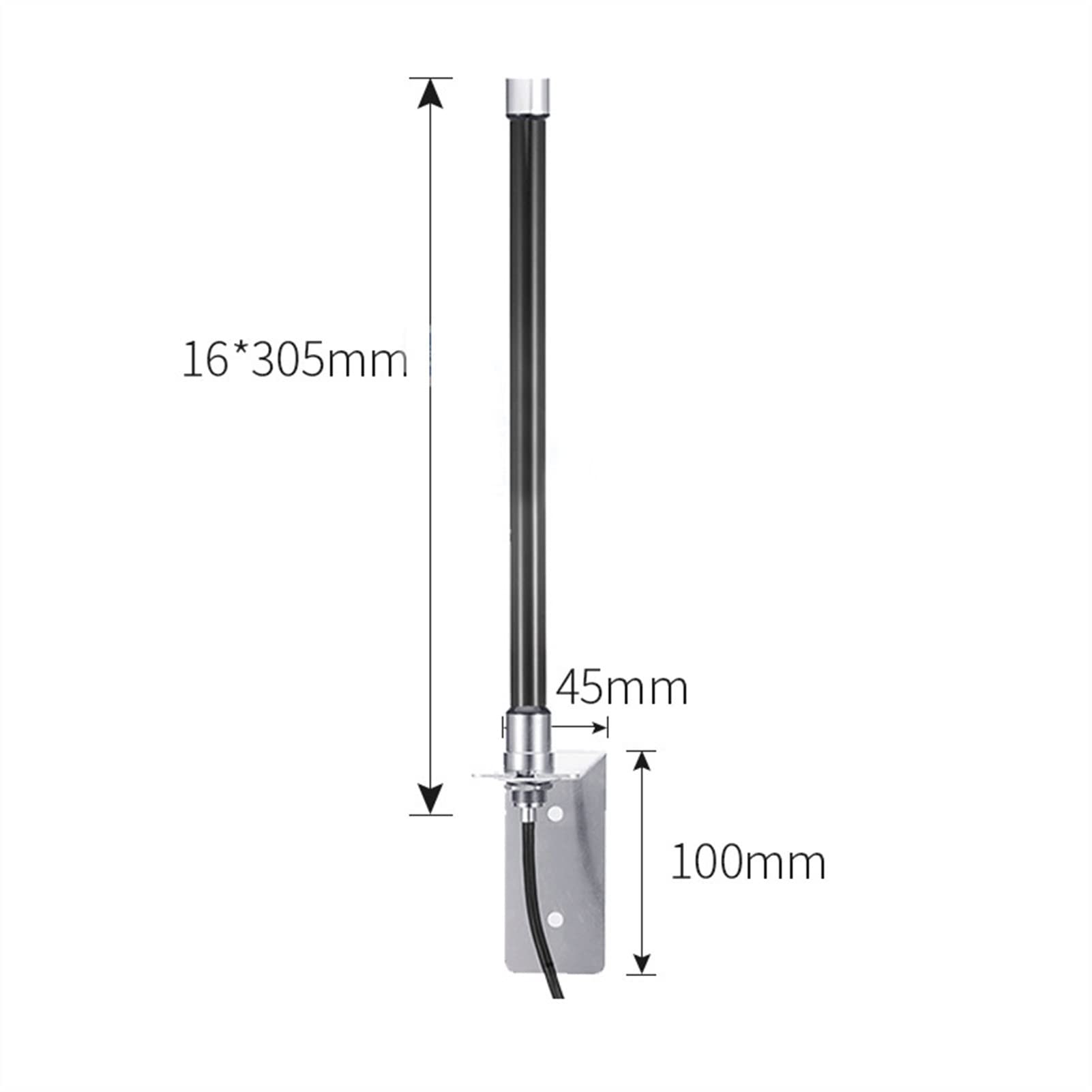 Antenna impermeabile in fibra ottica 4G per esterni, 8 Dbi, 698-2700 MHz, antenna WiFi, prolunga 5 metri, spina SMA Rg58 per rete modello Dtu Nb