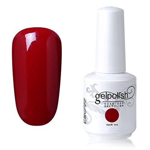 Elite99 Soak-Off Gel Polish Lacquer Nail Art UV LED Manicure Varnish 15ml Blood Red 1337