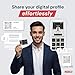 Digital Business Card - Tap, Share, Connect - No App Required - Android & Smart Phone - Black Metal Card