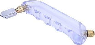 Glass Cutter Tool, Tungsten Steel Professional Mineral Cutting with Non, Slip Handle, Small Body Easy to Carry Glass Cutting Tool for Home Work