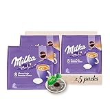 Senseo Milka Kakao Pads, 40 Senseo kompatible Pads, 5er Pack, 5 x 8 Getränke, 560 g