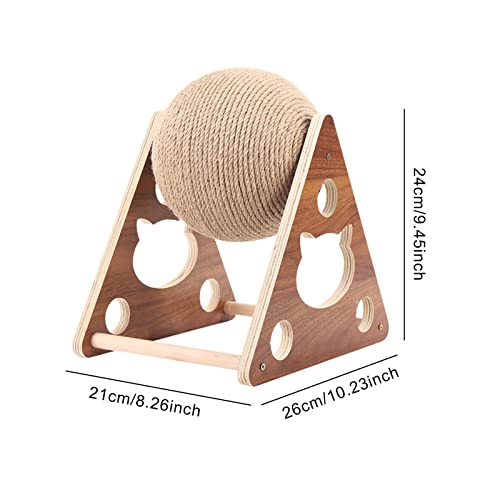 Brinquedo arranhador para gatos – Coisas de madeira natural para gatos, arranhador para gatos e gato