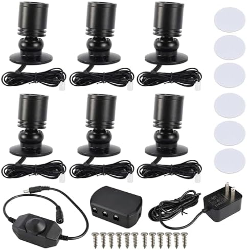 YaeCCC 6 Pack Dimmable LED Mini Spotlight (Daylight 6400K)