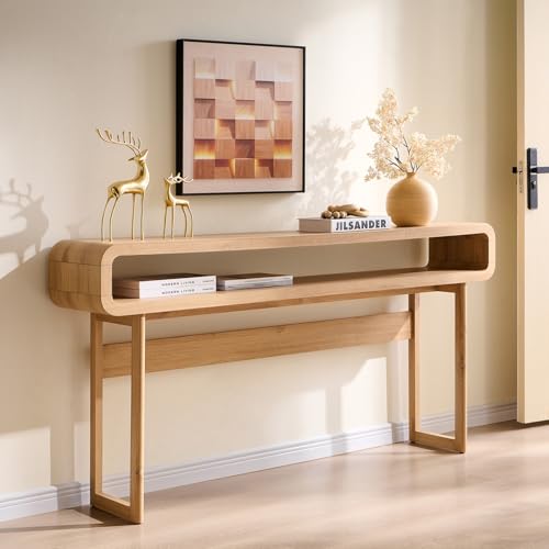 IFGET 63-Inch Long Console Table, 31.5" Tall Modern Entryway Table