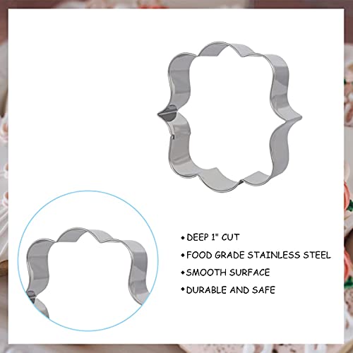 Wedding Cookie Cutter Set Stainless Steel With Heart, Diamond Ring, Wedding Dress, Cake Bouquet, Oval Shapes For Bridal Shower Engagement Biscuit Fondant Molds #TOP7