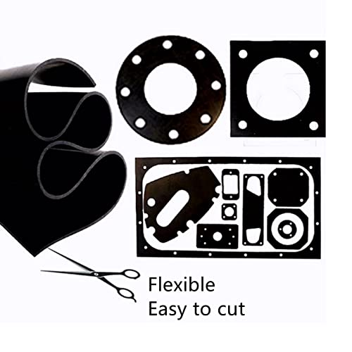 Black Heat Resistant Thin Silicone Grade Rubber Gasket Sheet 12 by 12 inch,1/25 Inch Thick - Thumbnail 6