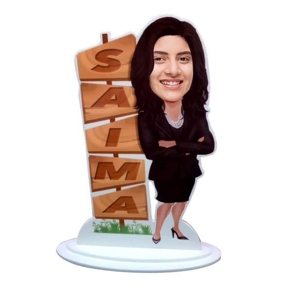 Foto Factory Gifts Boss Lady Caricature With Name CA1007