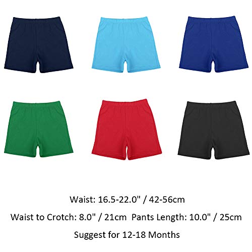 Toddler Baby Girls Boy 1st 2nd Birthday Cake Smash Outfits Cotton Basic Diaper Cover Nappy Bloomers Under Shorts Briefs Panty PP Underwear Swim Dance Panties for Photo Shoot Blue Shorts 01# Blue