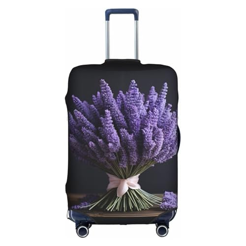 Housse valise élastique lavande évite rayures poussière taille L