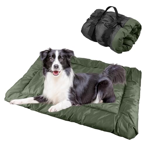 Alfombrilla impermeable para perros de 90 x 60 cm, manta para perros para viajes, manta de viaje lavable para perros y gatos, cojín portátil para perros al aire libre, cama para perros para interior y