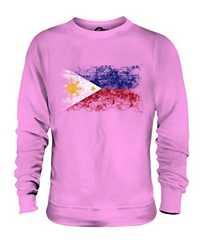 Sweat-shirt drapeau Philippines Candymix délavé unisexe pour homme et femme