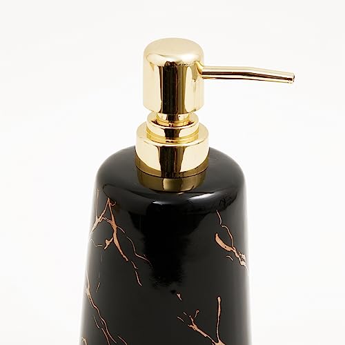Image of Home Centre Aubree Vince Ceramic Soap Dispenser, Black