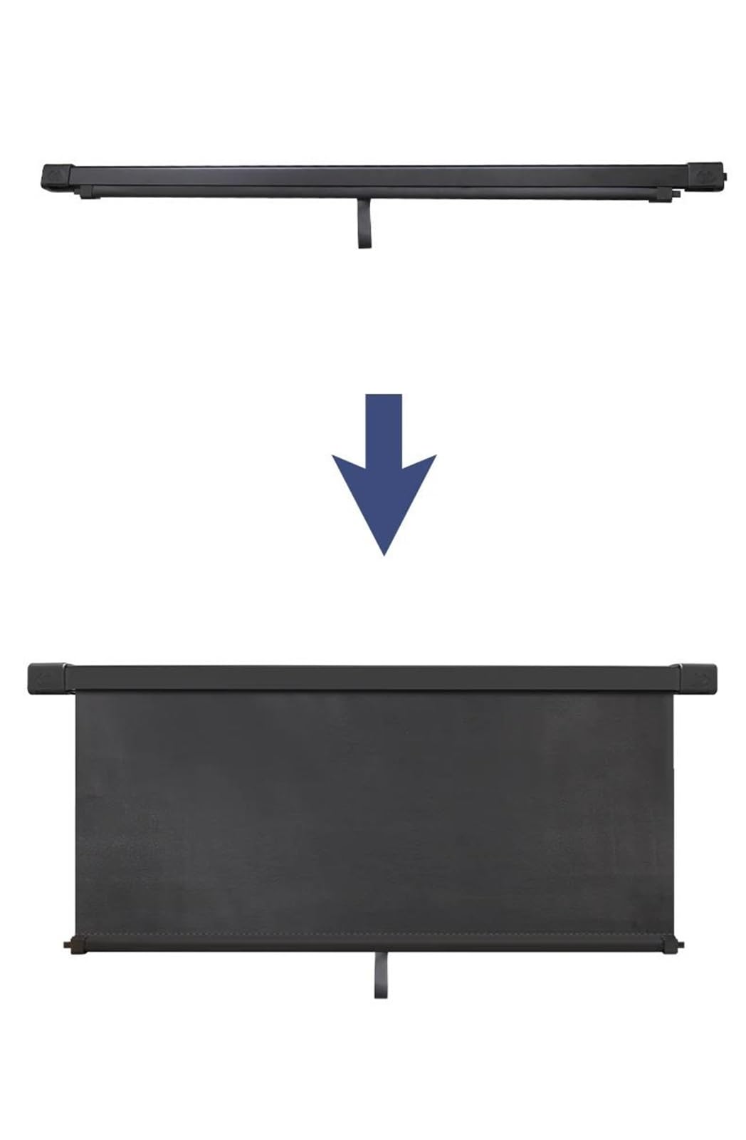 Genérico para Jeep para Compass para Patriot 2007-2012 Cubierta Retráctil Carga Maletero Estante Paquetes Escudo Impermeable Privacidad Automóviles Cubierta Carga Retráctil Maletero Coche(Canvas)
