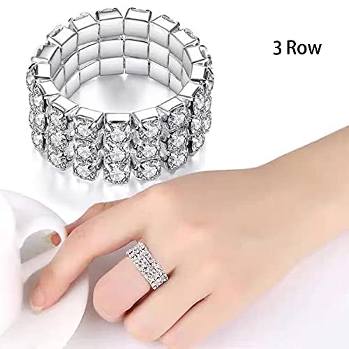 Hlin 6Pcs Elastic Crystal Toe Ring Silver Rhinestone Accessories Body Jewelry… #TOP4
