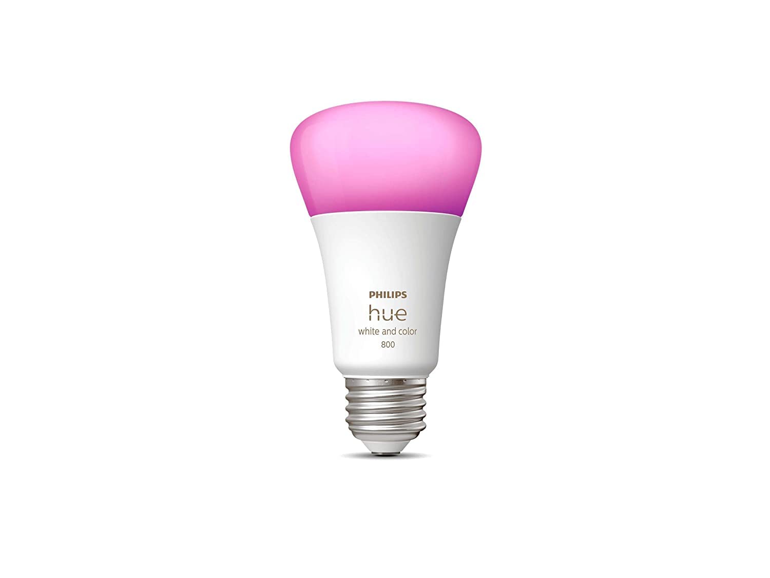 PHILIPS Hue Gen 3 Smart Light E27 Color Ambiance 9.5W Bulb, Bluetooth & Zigbee Compatible Hue Bridge Optional, Compatible with Alexa & Google Assistant, White, Pack of 1