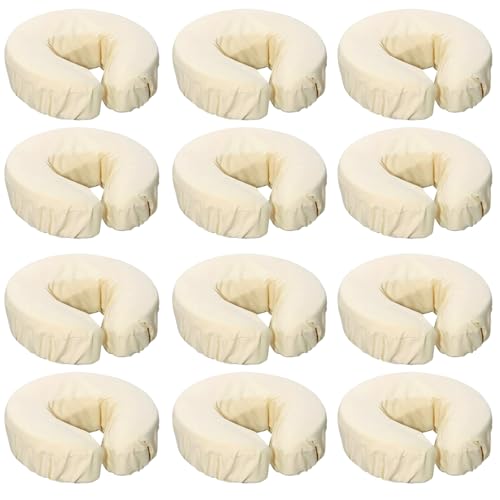 SINLAND Reusable Microfiber Massage Face Rest Covers Extra Soft & Heavy Face Cradle Covers Cozies Fitted Suitable for Massage Tables and Chairs