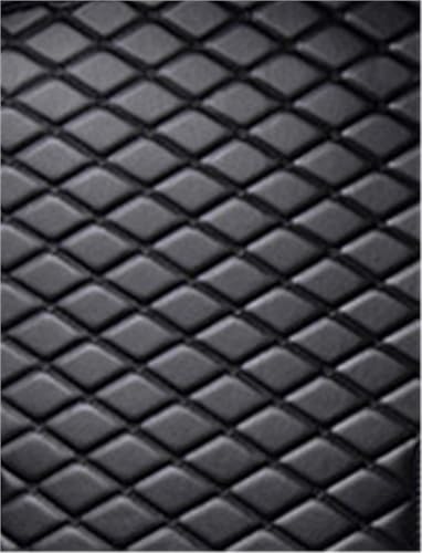 Tapis de coffre en cuir haut de gamme Tesla Model X 2015-2020 sur-mesure noir